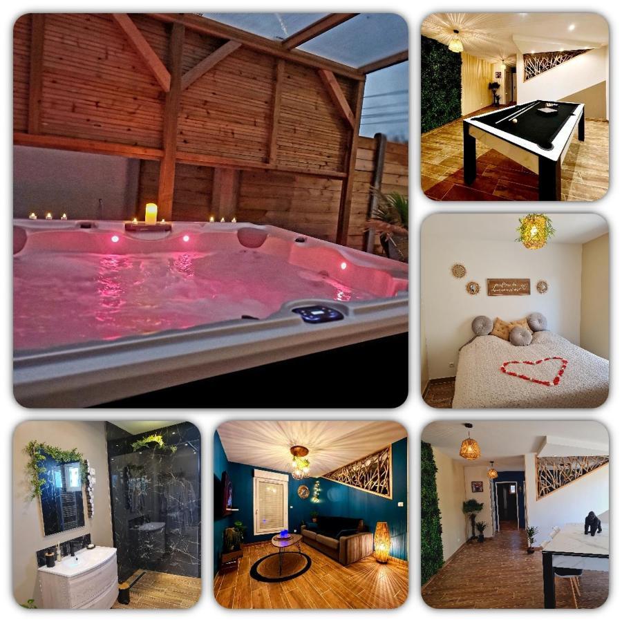 A Fleur De Spa : Maison Chaleureuse Avec Spa Privatif Et Billard. Coulogne Экстерьер фото